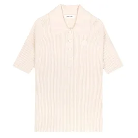 SPORTY & RICH WOMEN'S SRHWC RIBBED POLO