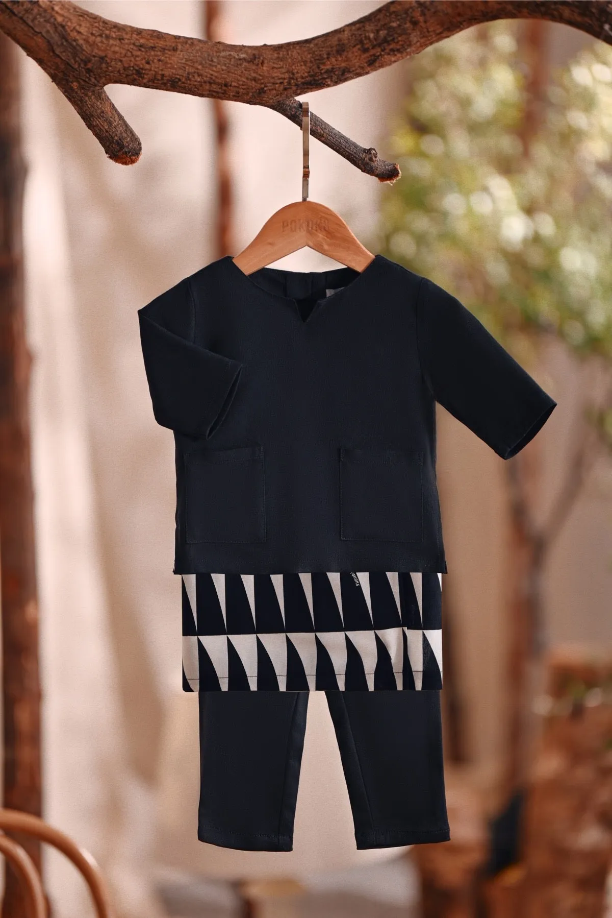 The Bayu Babies Kurta - Black