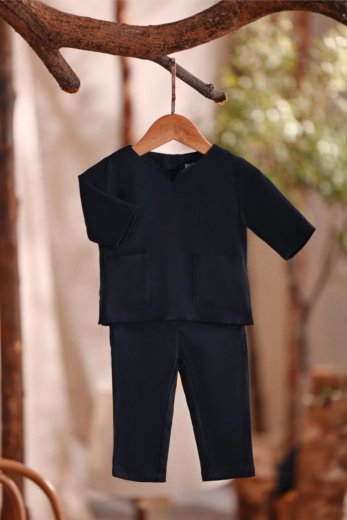 The Bayu Babies Kurta - Black