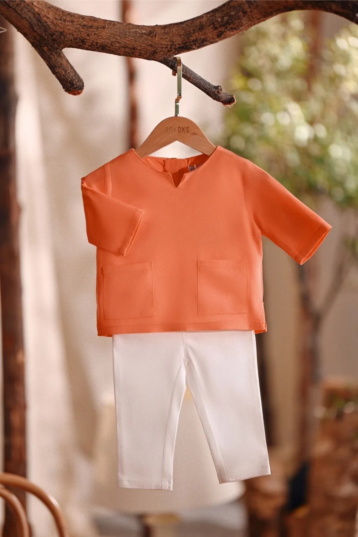 The Bayu Babies Kurta - Orange