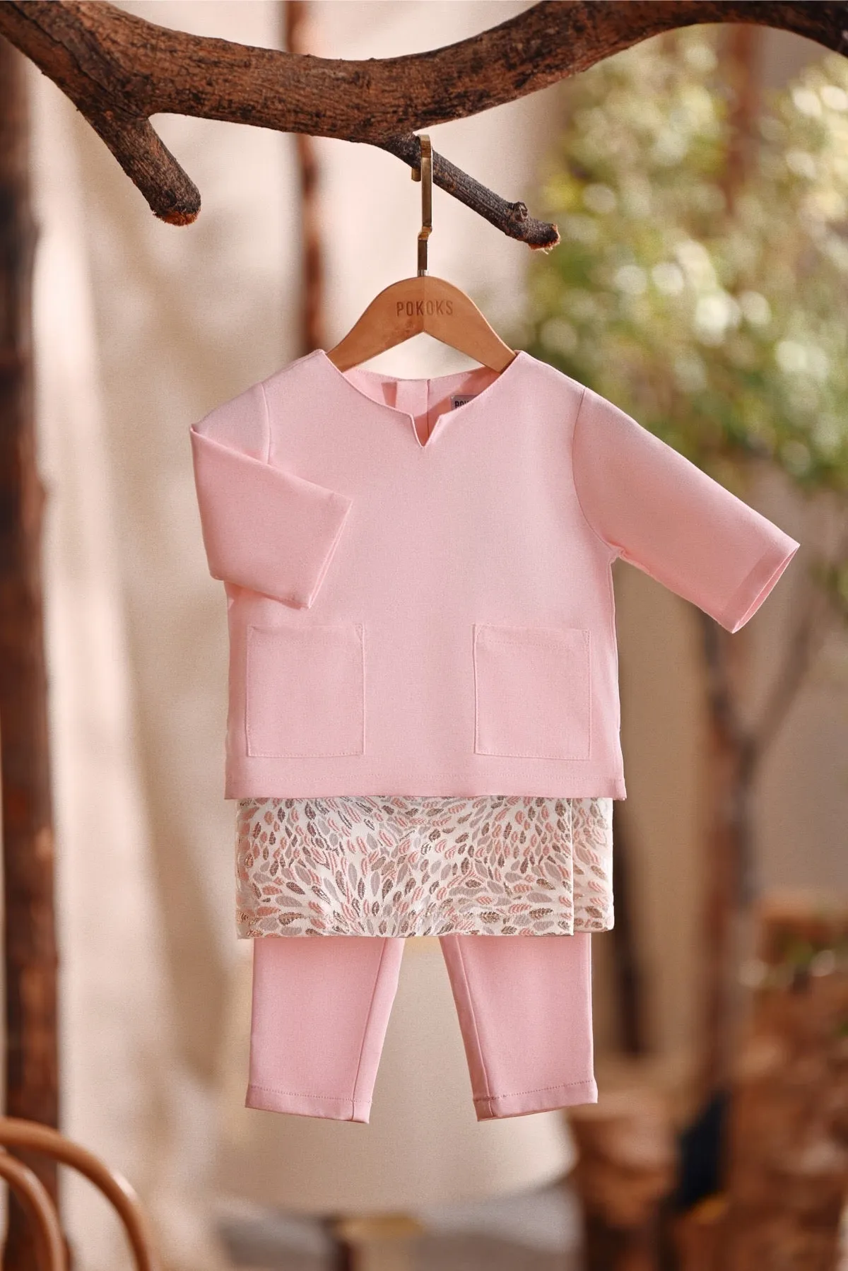 The Bayu Babies Kurta - Pink
