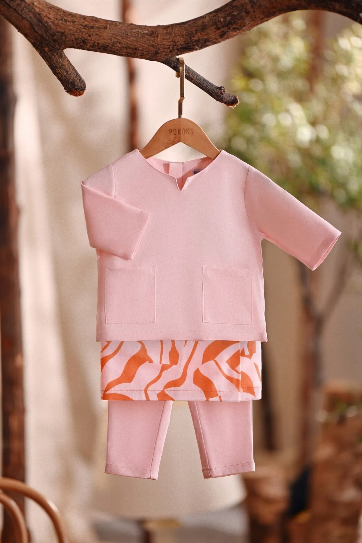 The Bayu Babies Kurta - Pink