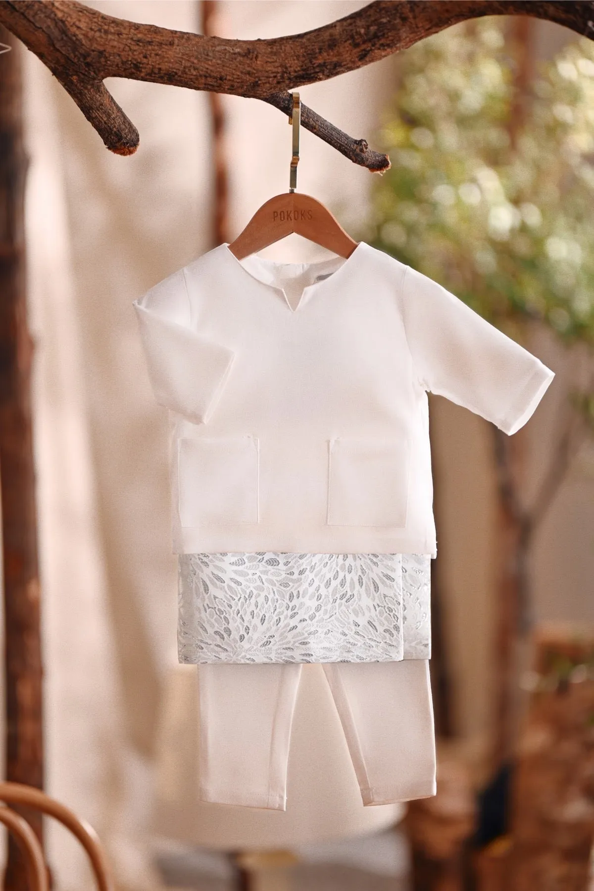 The Bayu Babies Kurta - White