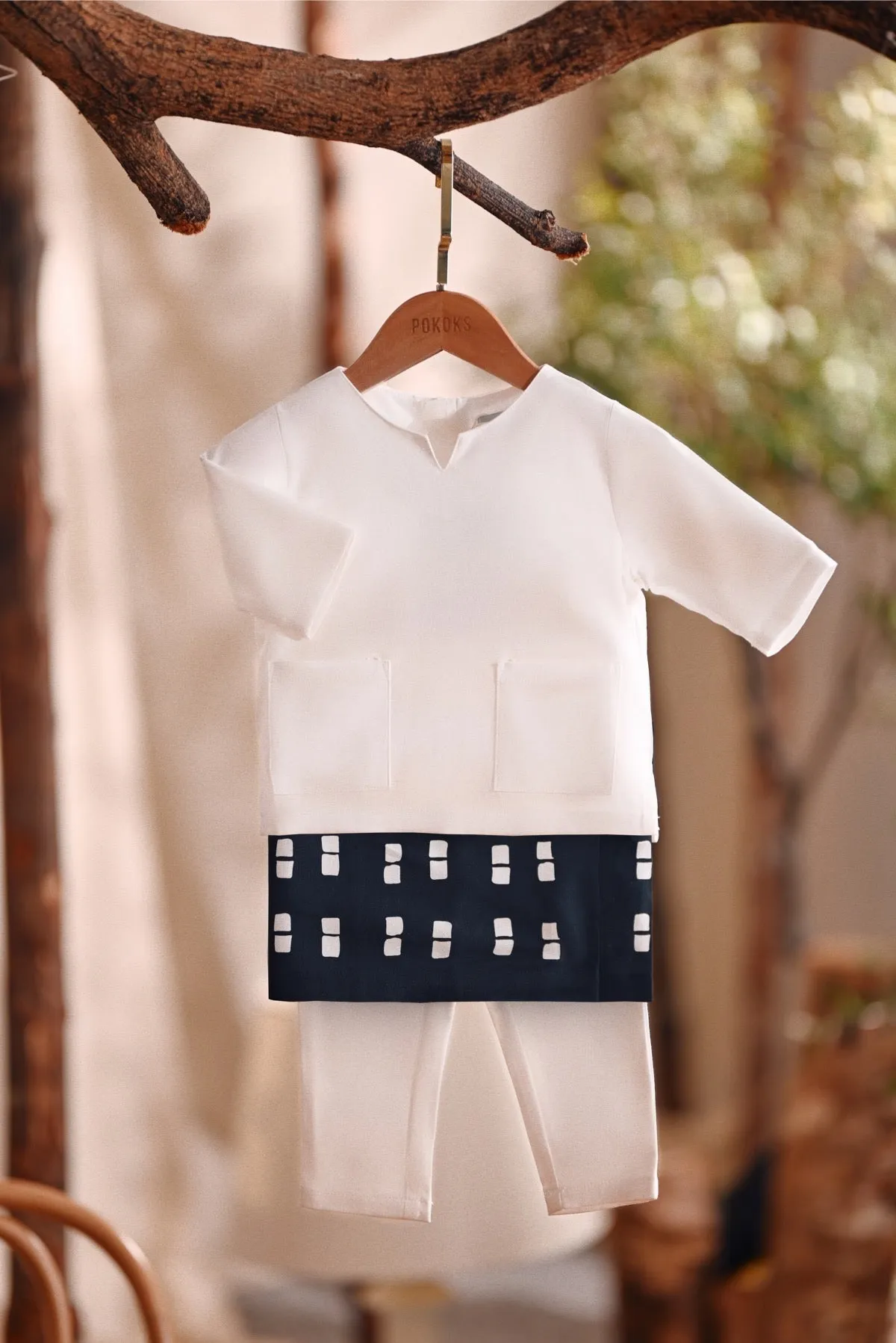 The Bayu Babies Kurta - White