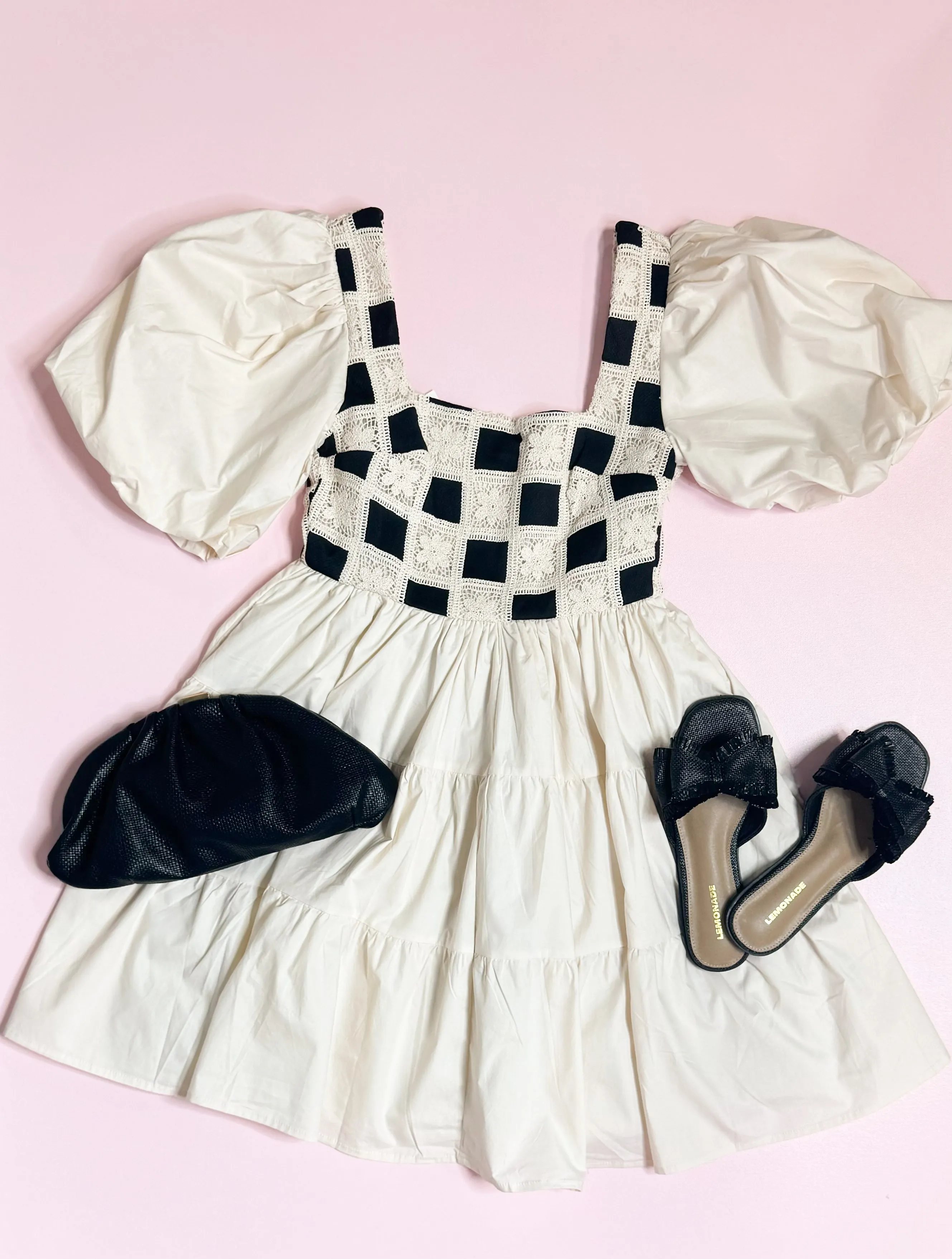 The Black Crochet Dress