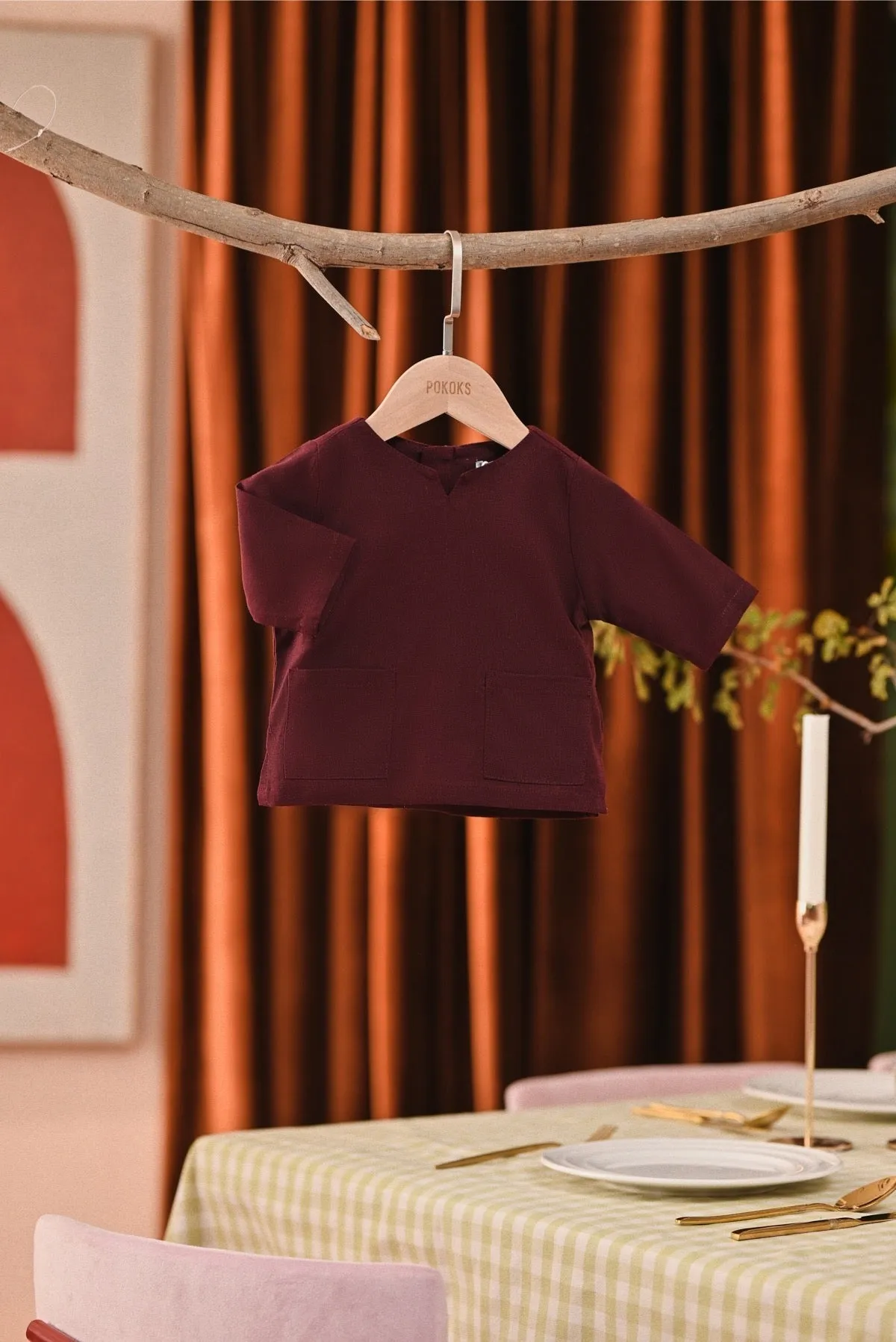 The Capai Babies Kurta - Mangosteen
