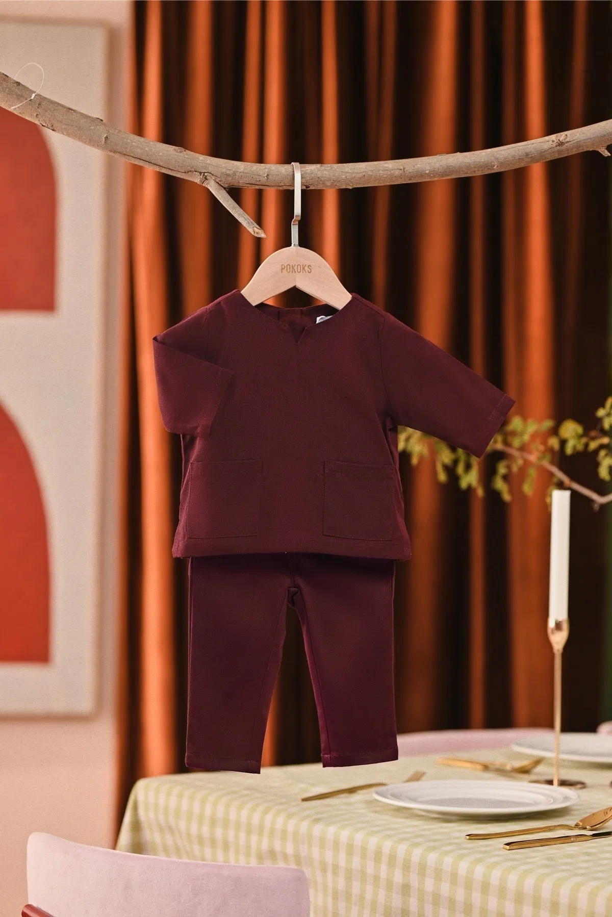 The Capai Babies Kurta - Mangosteen
