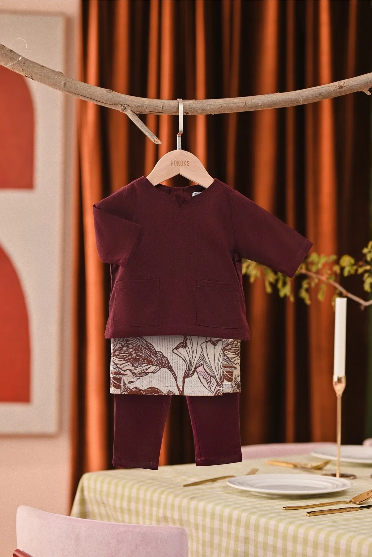 The Capai Babies Kurta - Mangosteen