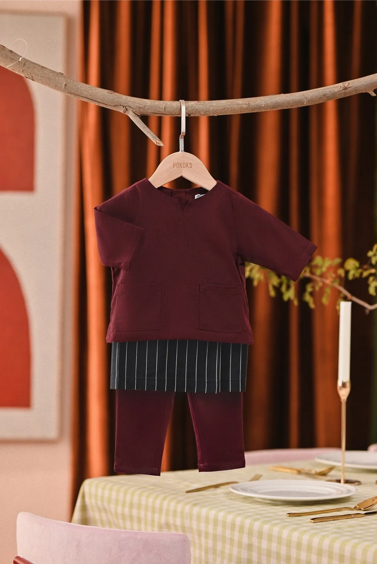 The Capai Babies Kurta - Mangosteen