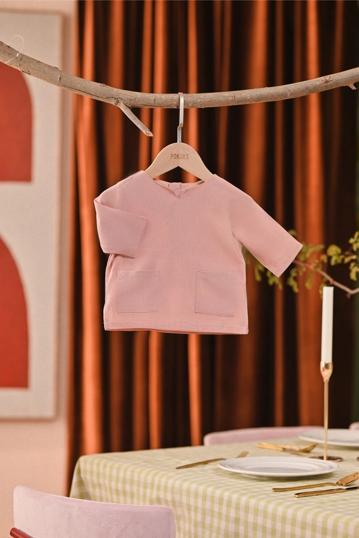 The Capai Babies Kurta - Rose Pink