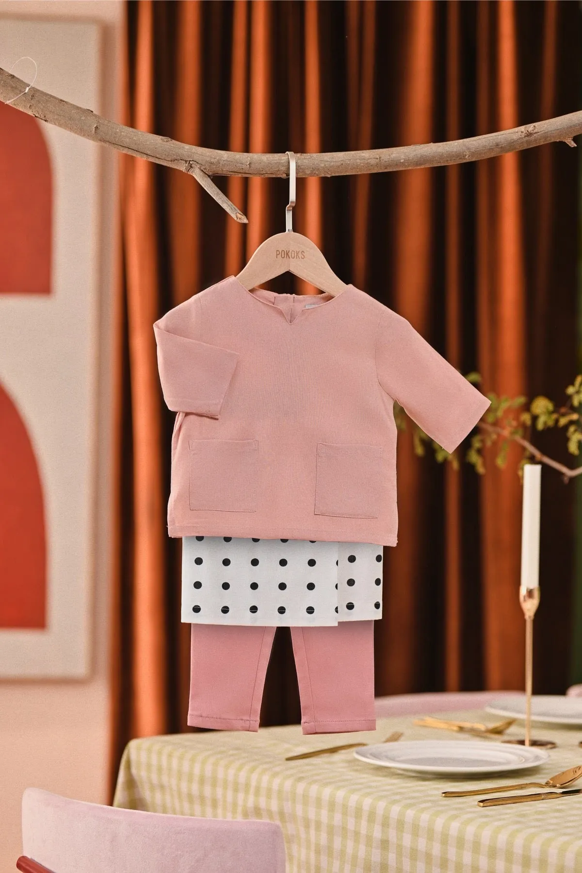 The Capai Babies Kurta - Rose Pink
