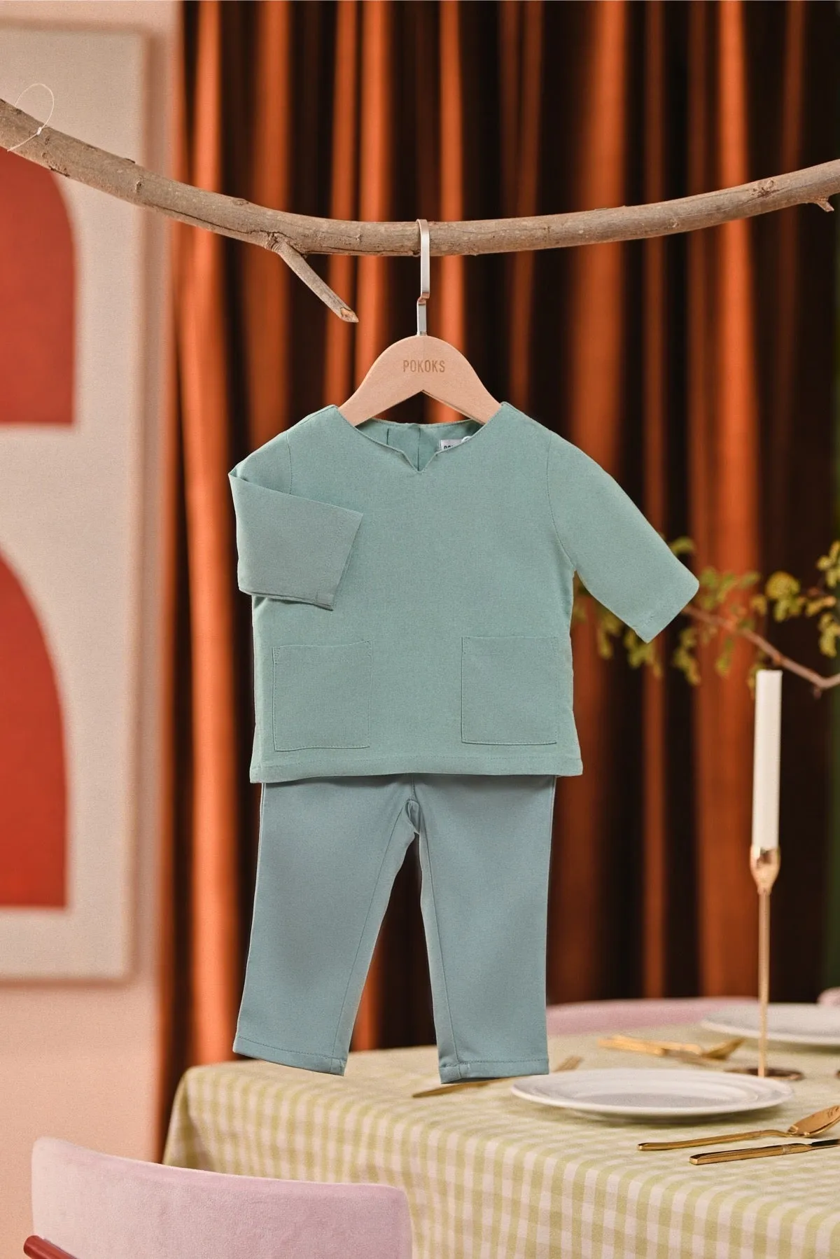 The Capai Babies Kurta - Vegan Green