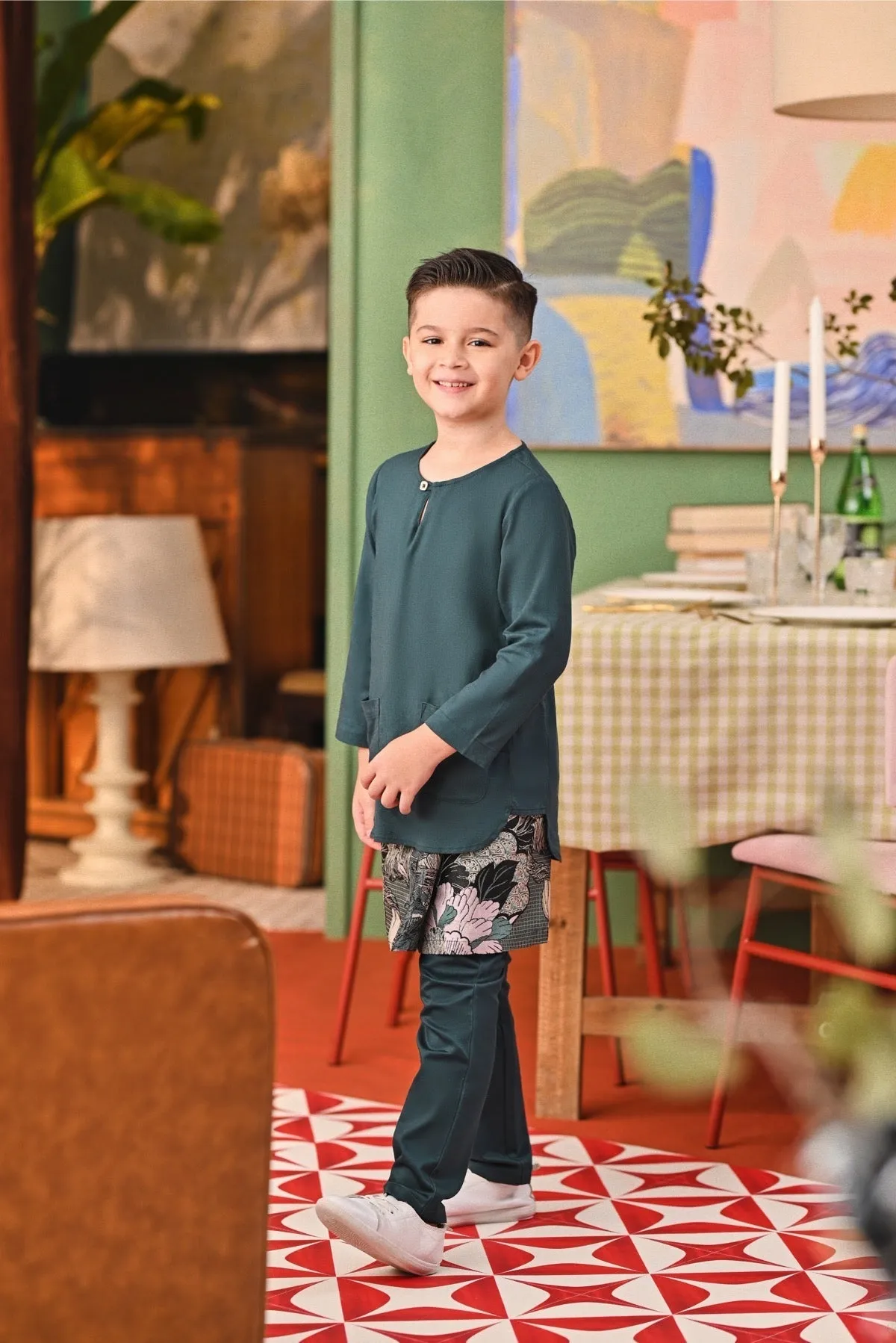 The Capai Kurta - Emerald Green