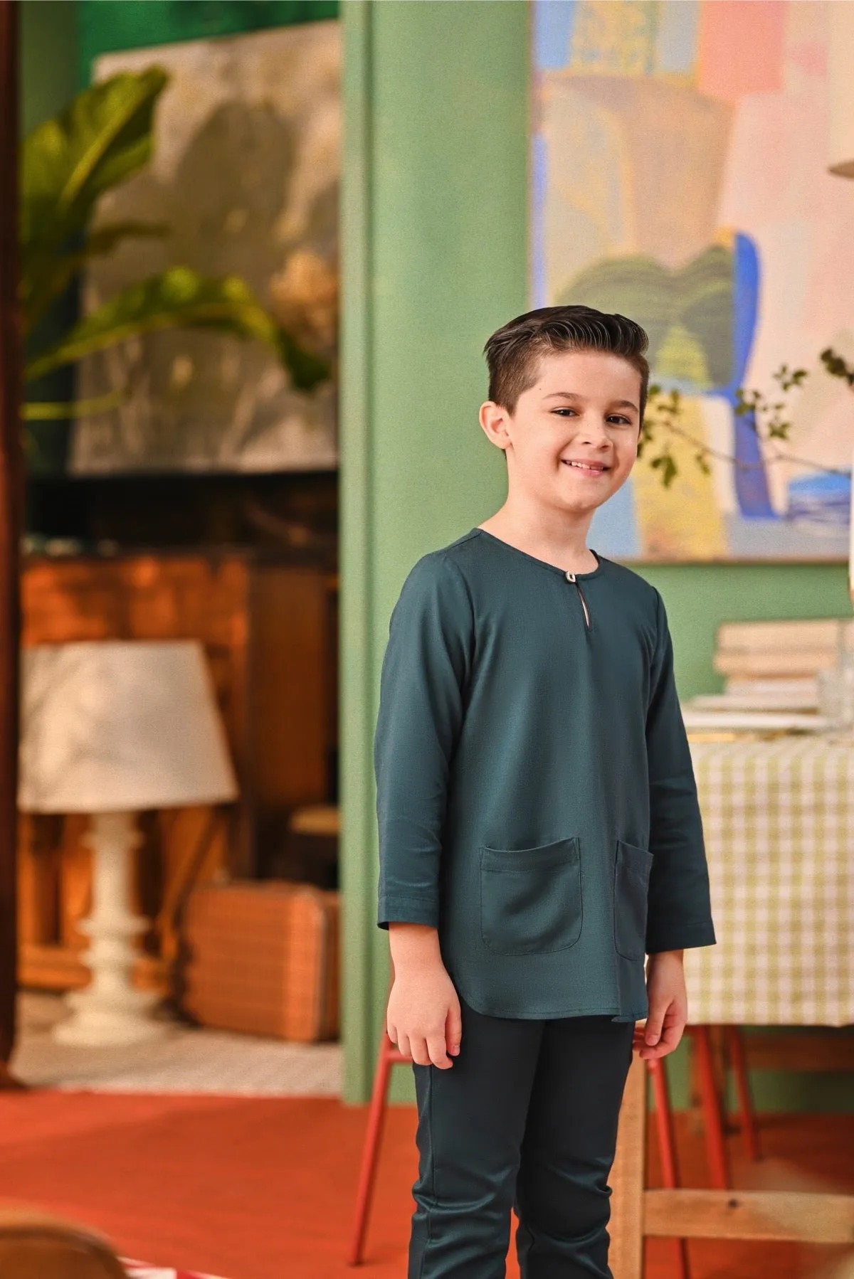 The Capai Kurta - Emerald Green