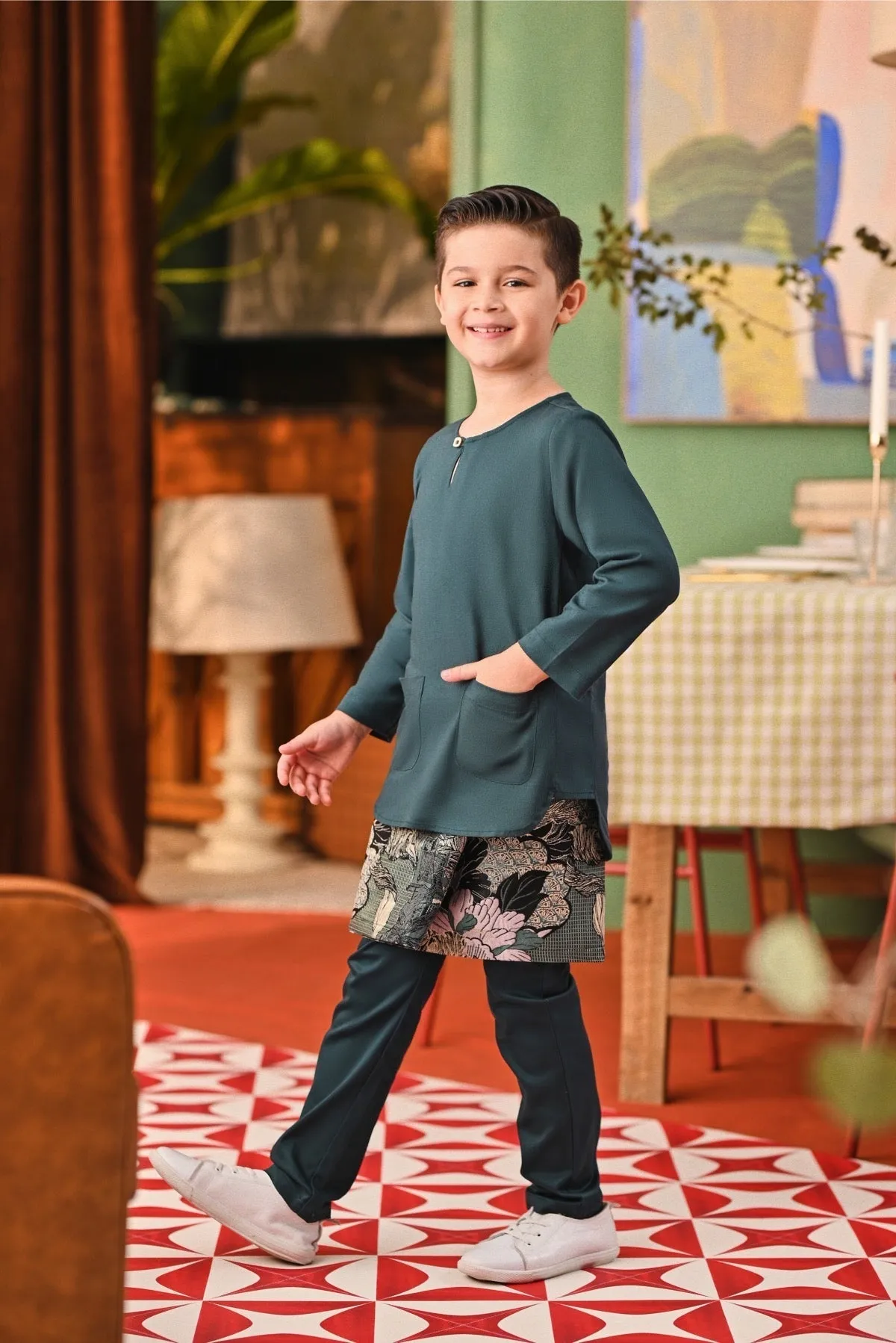 The Capai Kurta - Emerald Green