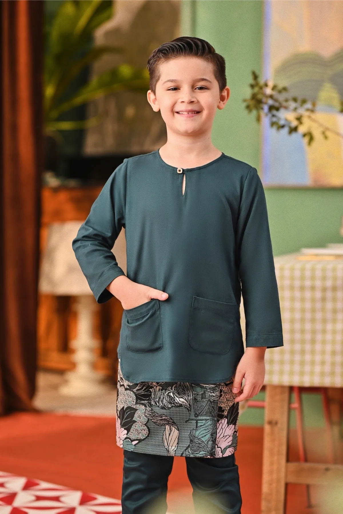 The Capai Kurta - Emerald Green