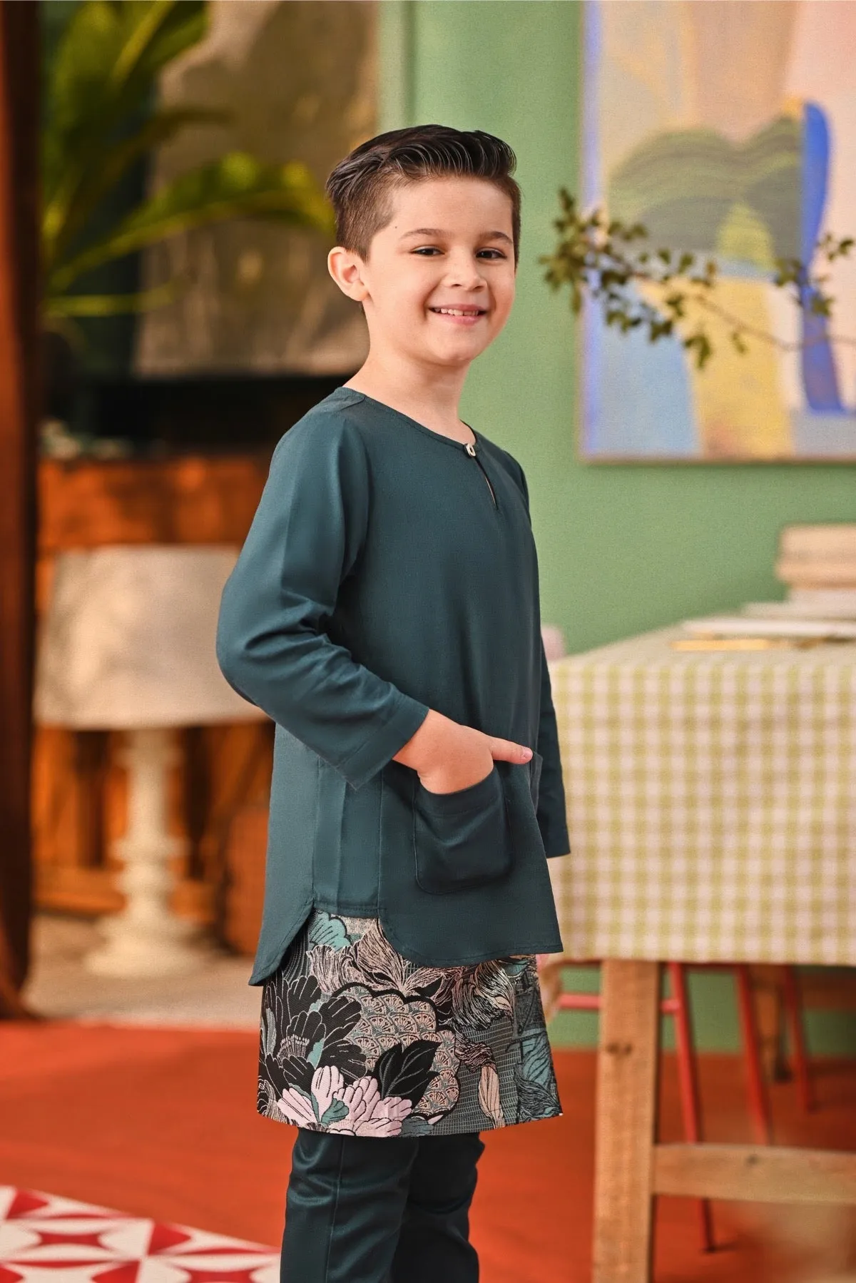 The Capai Kurta - Emerald Green