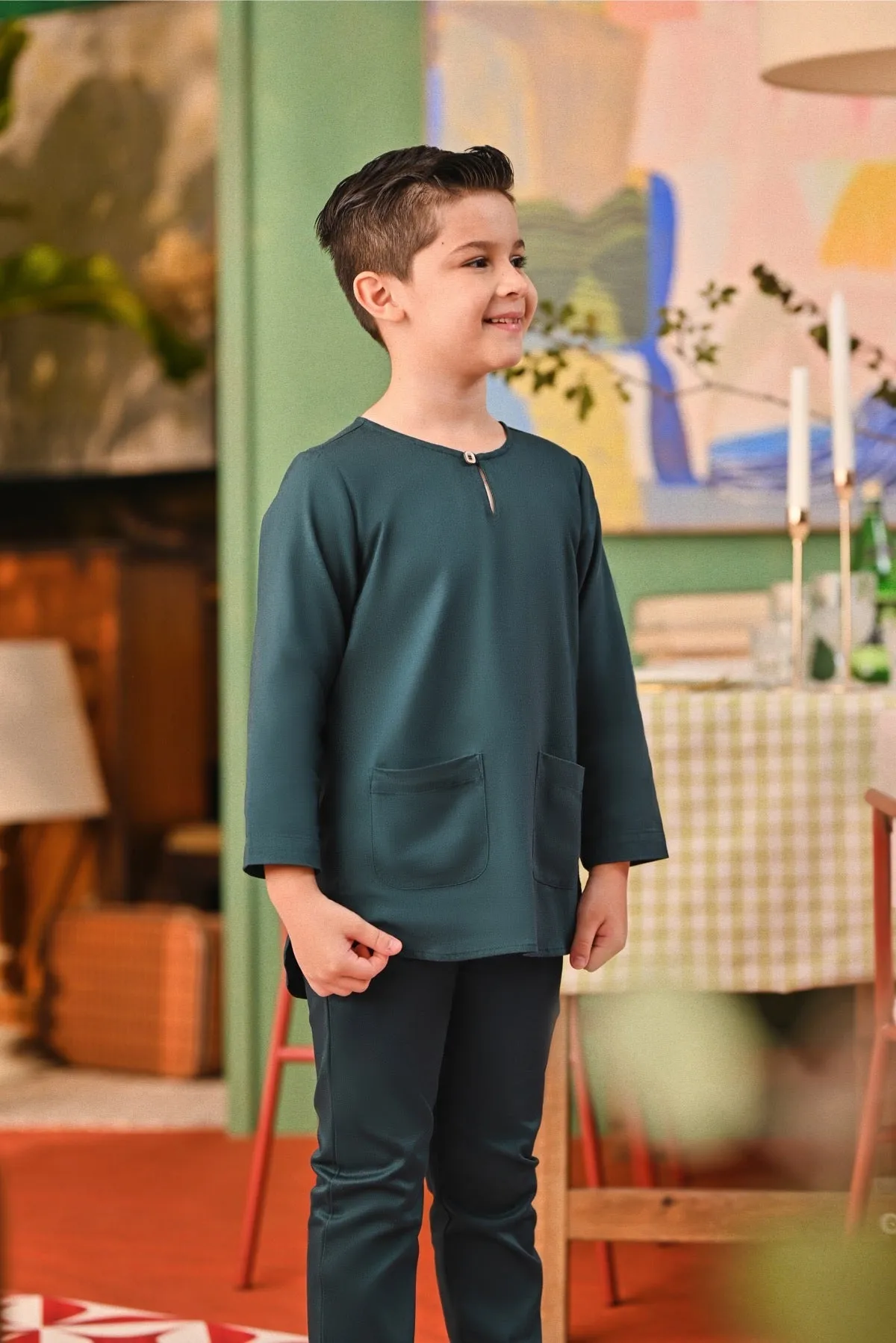 The Capai Kurta - Emerald Green