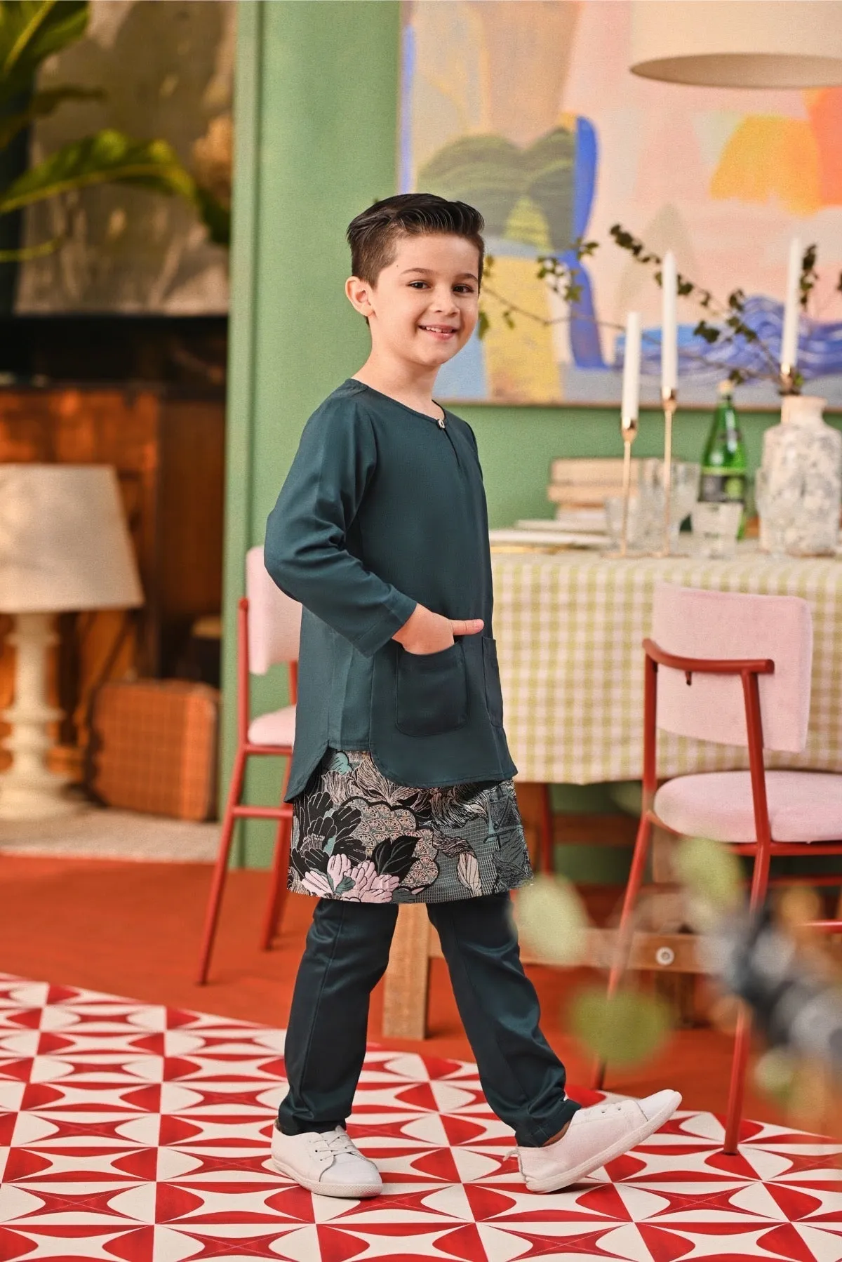 The Capai Kurta - Emerald Green