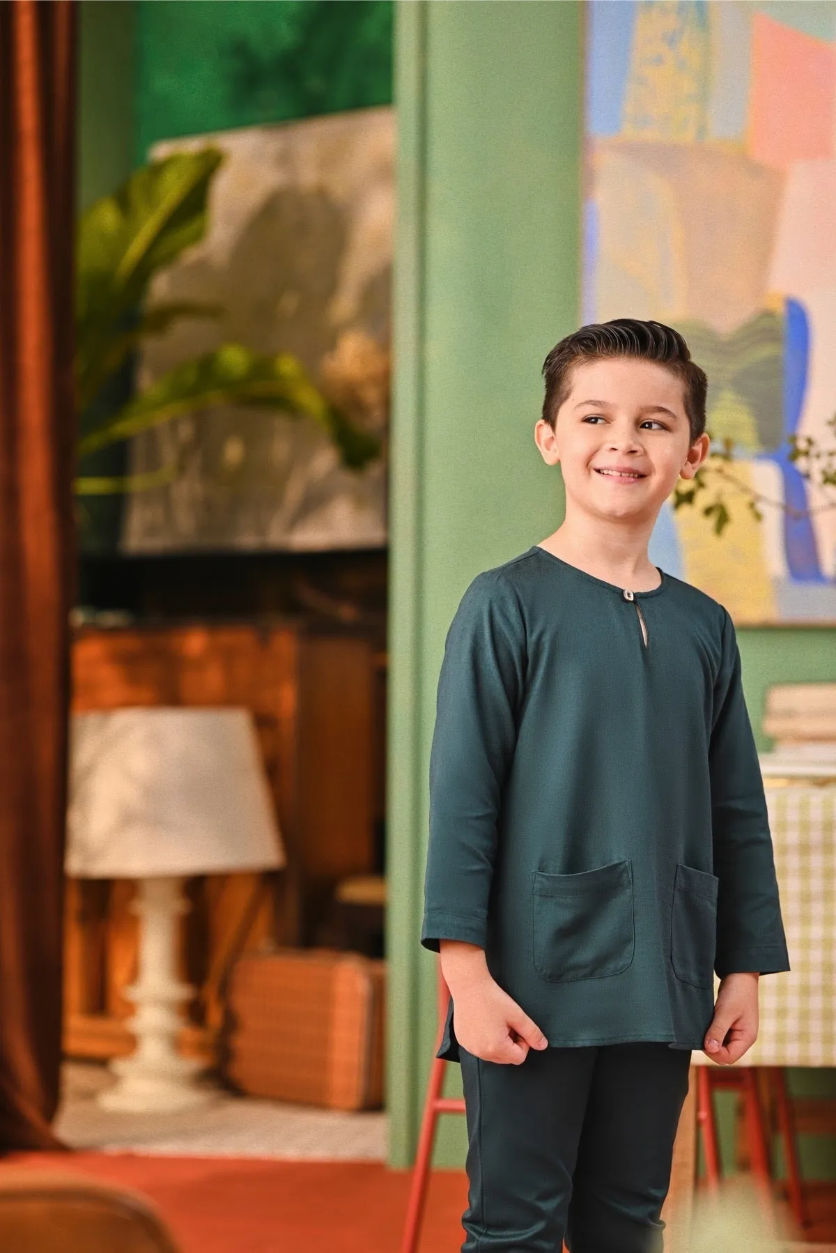 The Capai Kurta - Emerald Green