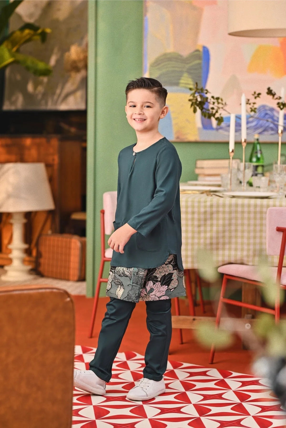 The Capai Kurta - Emerald Green