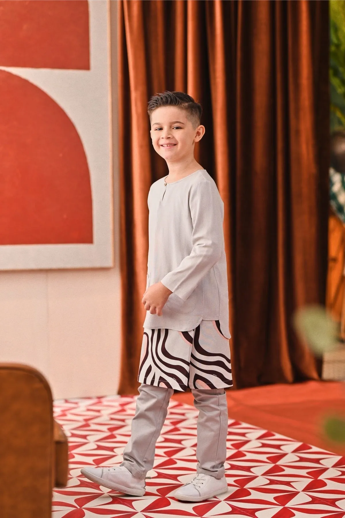 The Capai Kurta - Light Grey