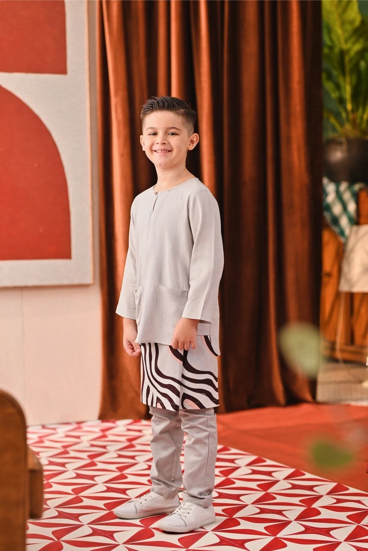 The Capai Kurta - Light Grey