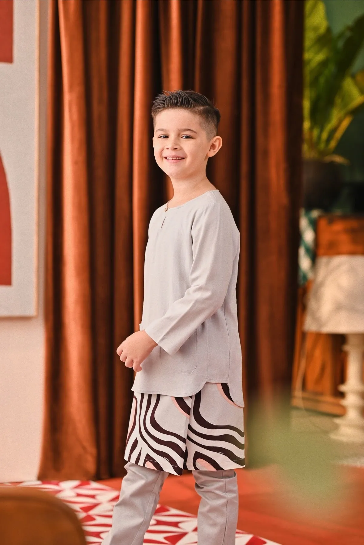 The Capai Kurta - Light Grey
