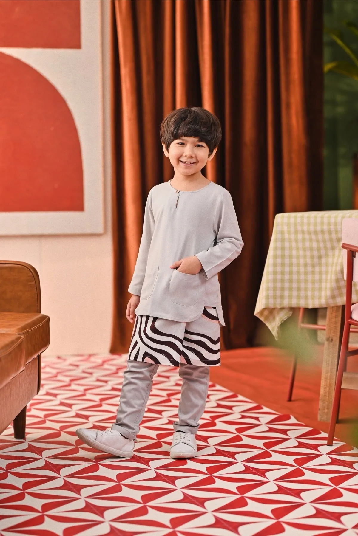 The Capai Kurta - Light Grey