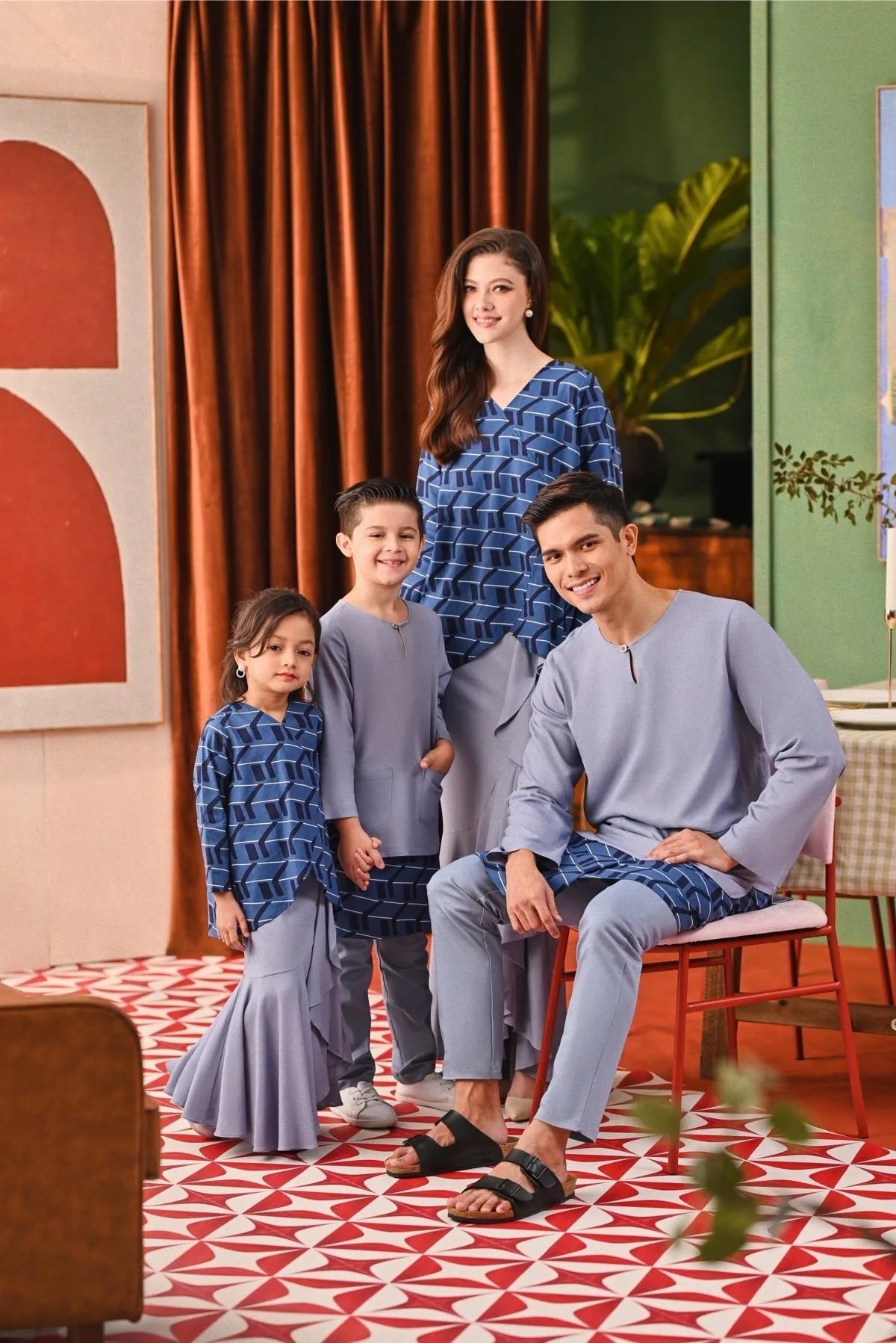 The Capai Kurta - Light Pigeon Blue