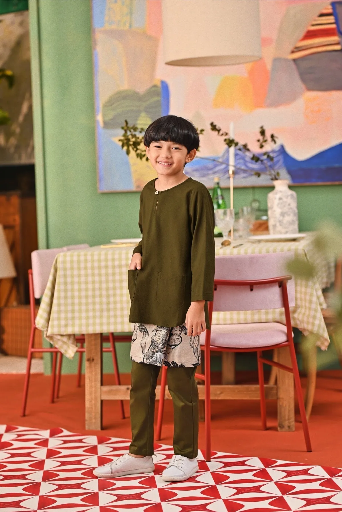The Capai Kurta - Olive