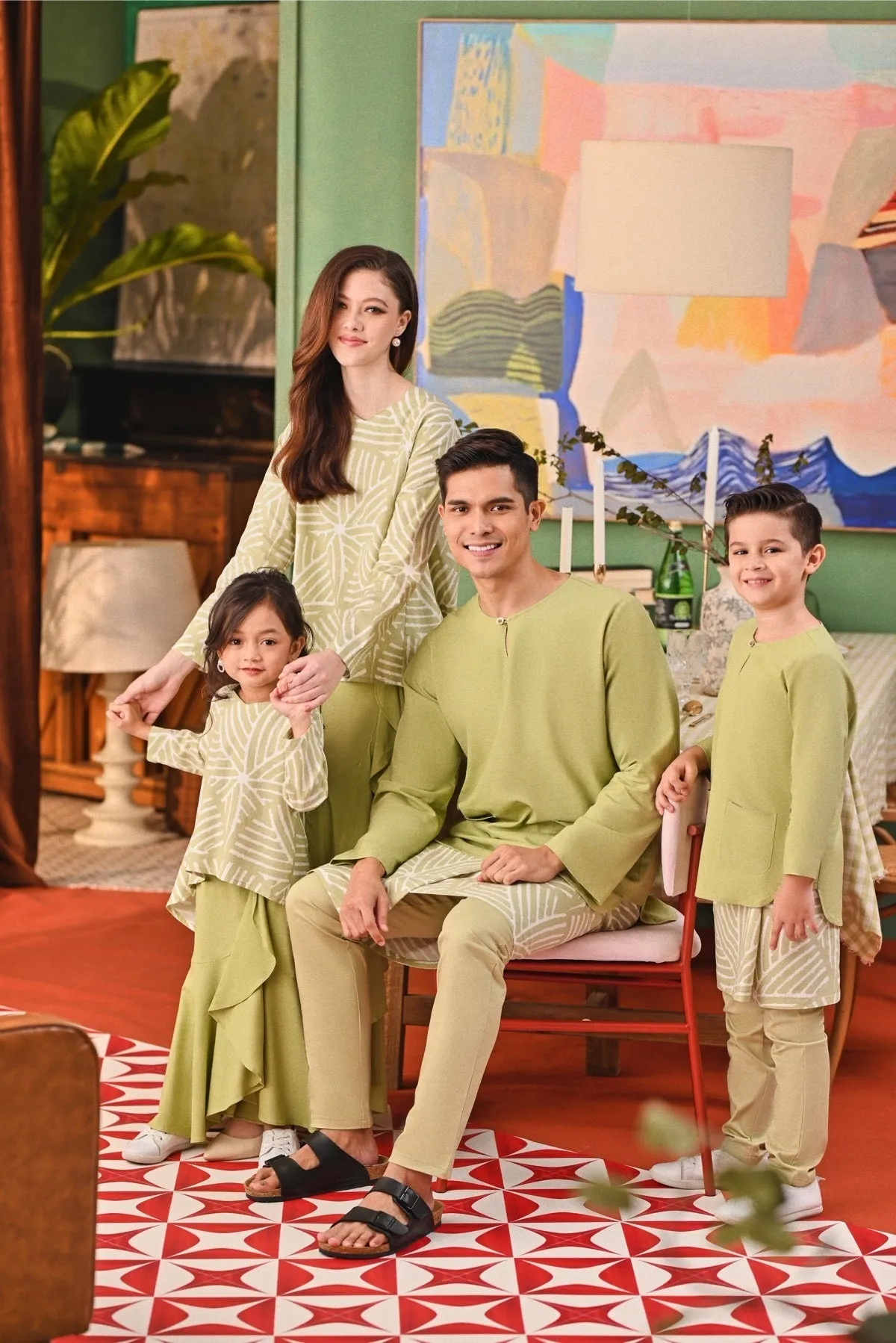 The Capai Kurta - Tea Green