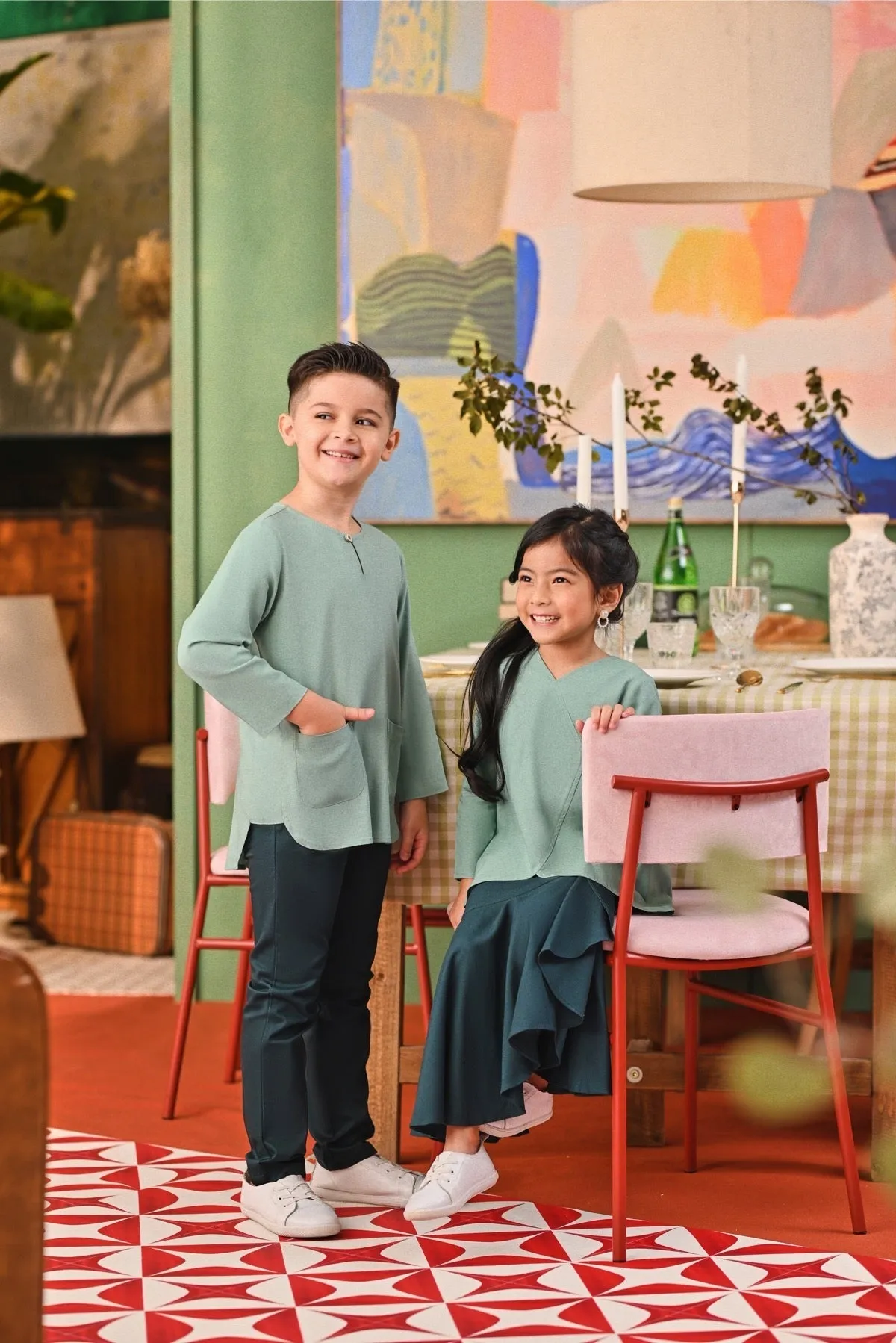 The Capai Kurta - Vegan Green