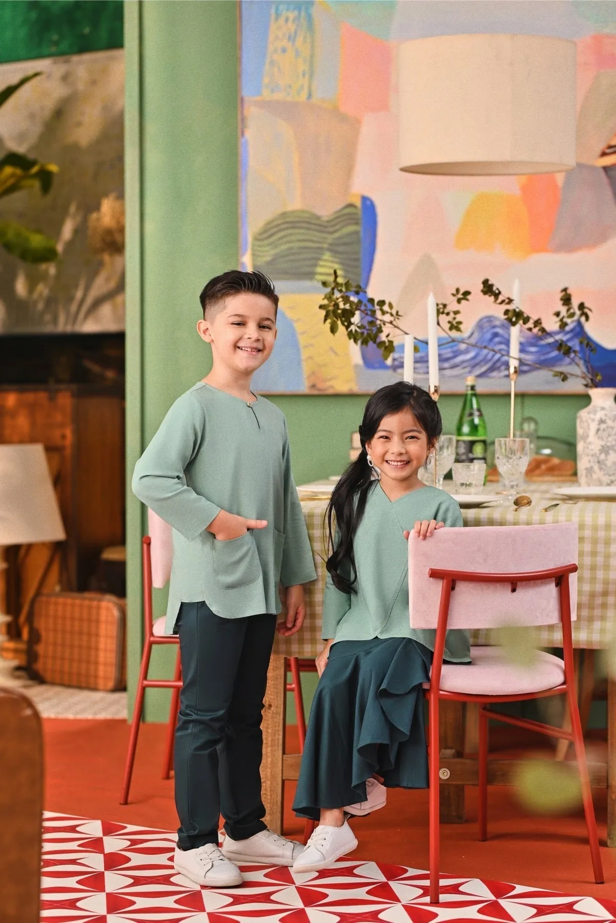 The Capai Kurta - Vegan Green
