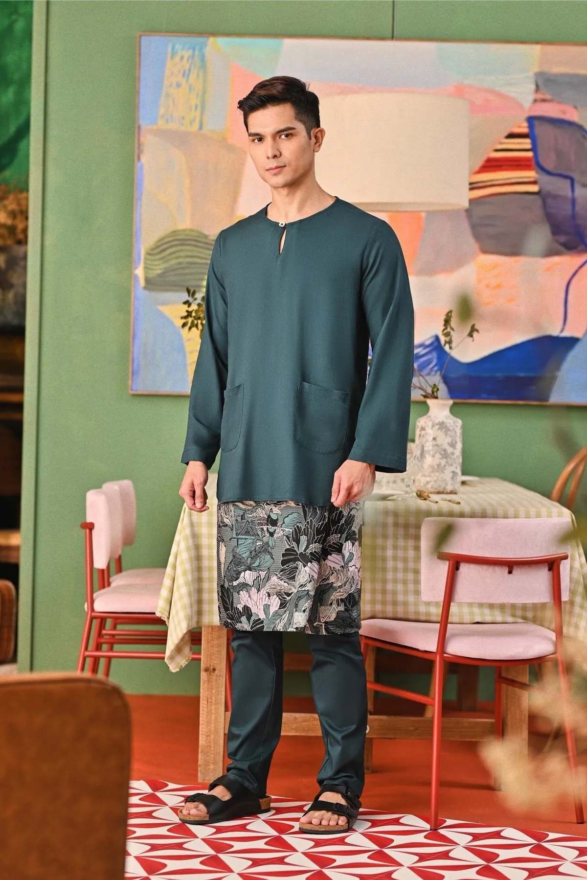 The Capai Men Kurta - Emerald Green