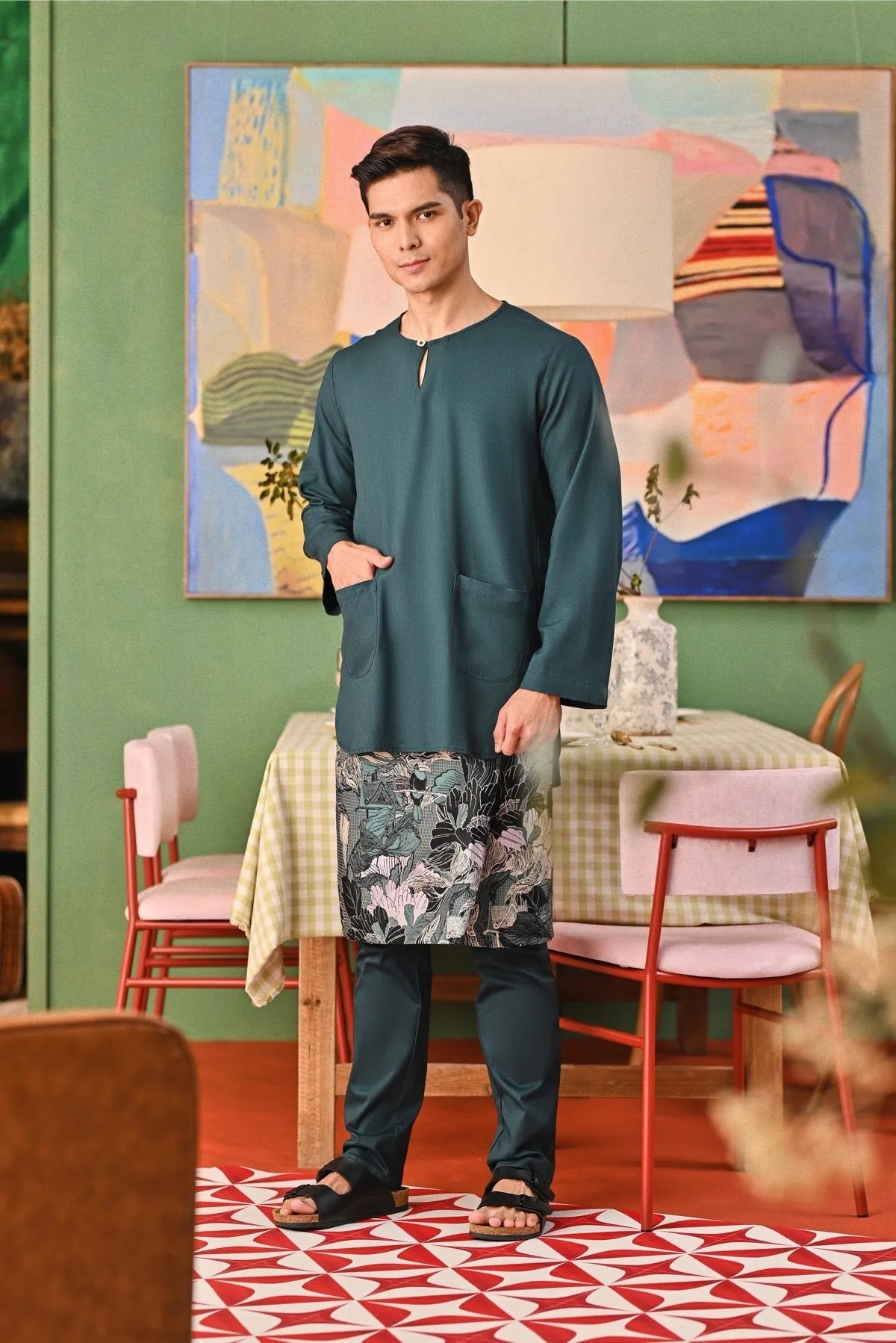The Capai Men Kurta - Emerald Green