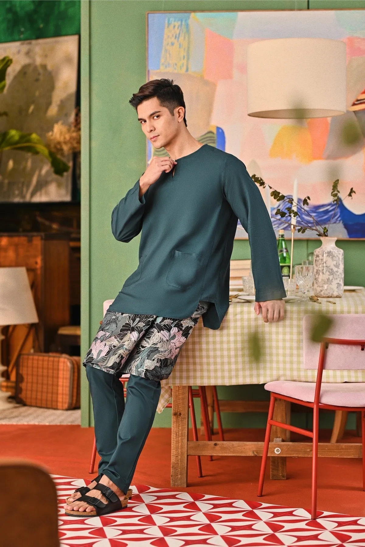 The Capai Men Kurta - Emerald Green