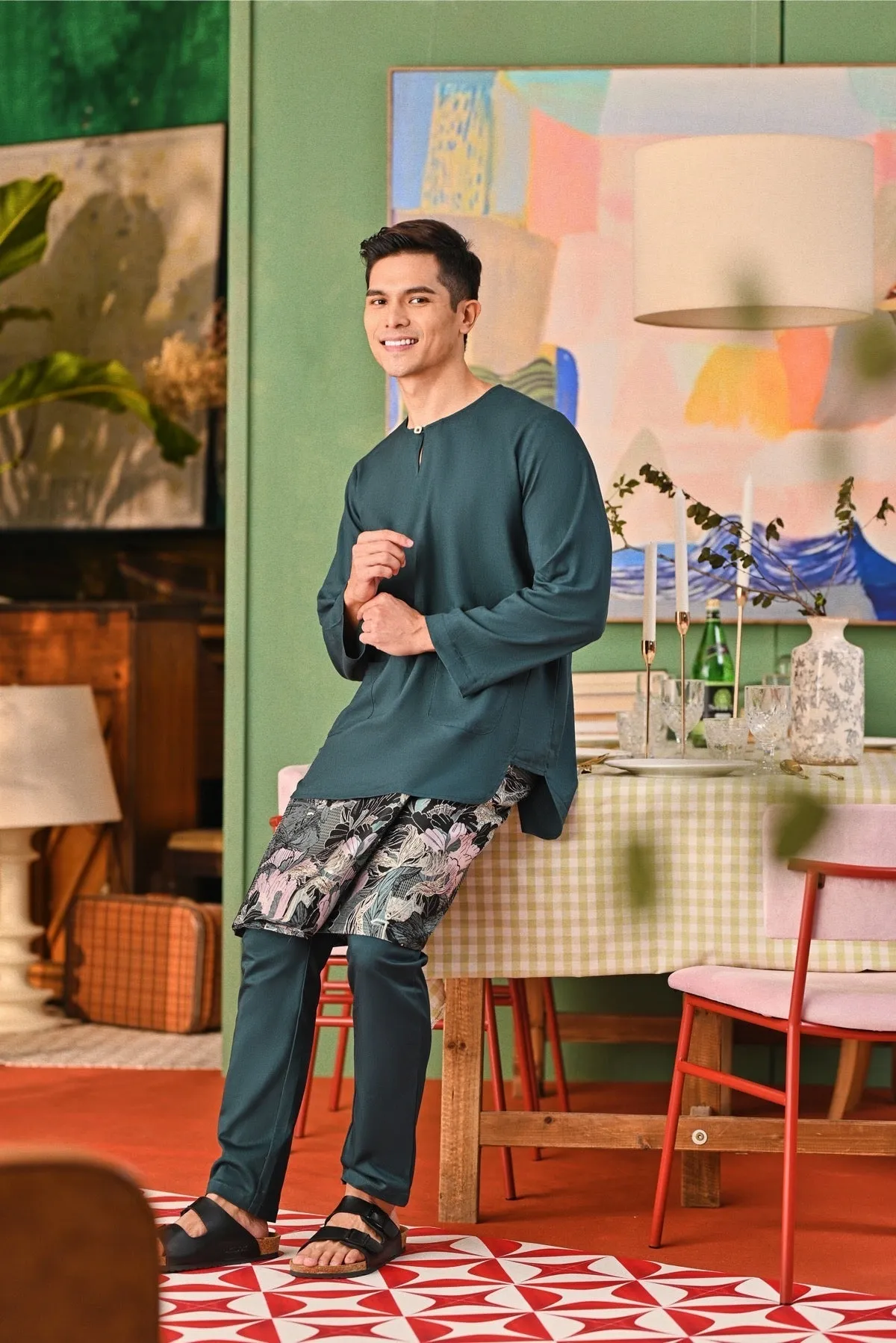 The Capai Men Kurta - Emerald Green