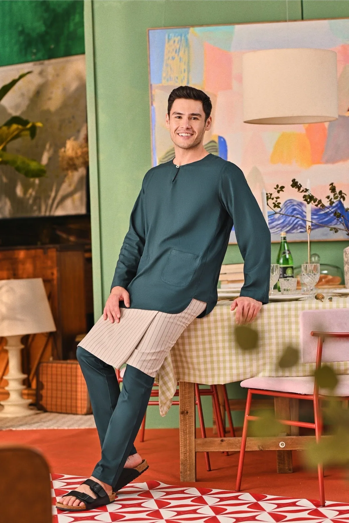 The Capai Men Kurta - Emerald Green