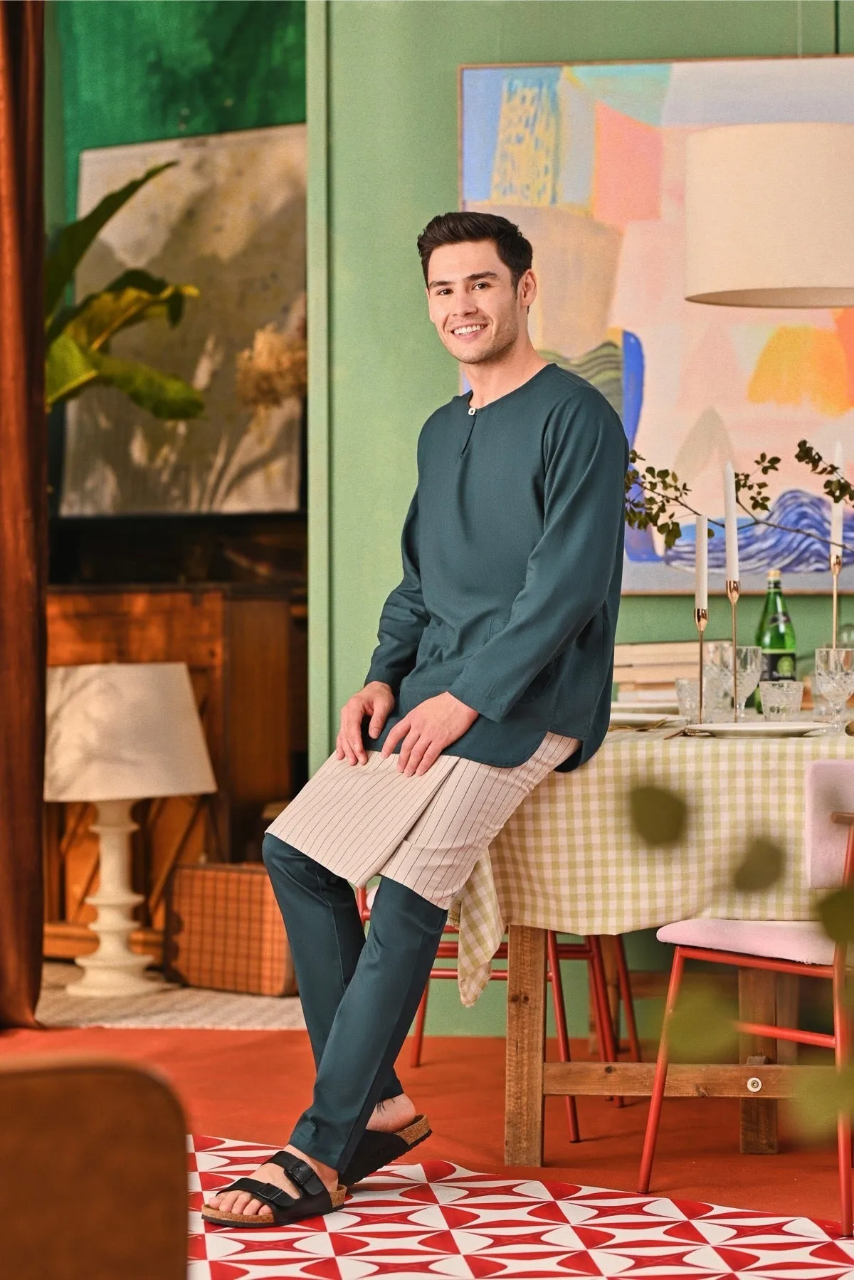 The Capai Men Kurta - Emerald Green