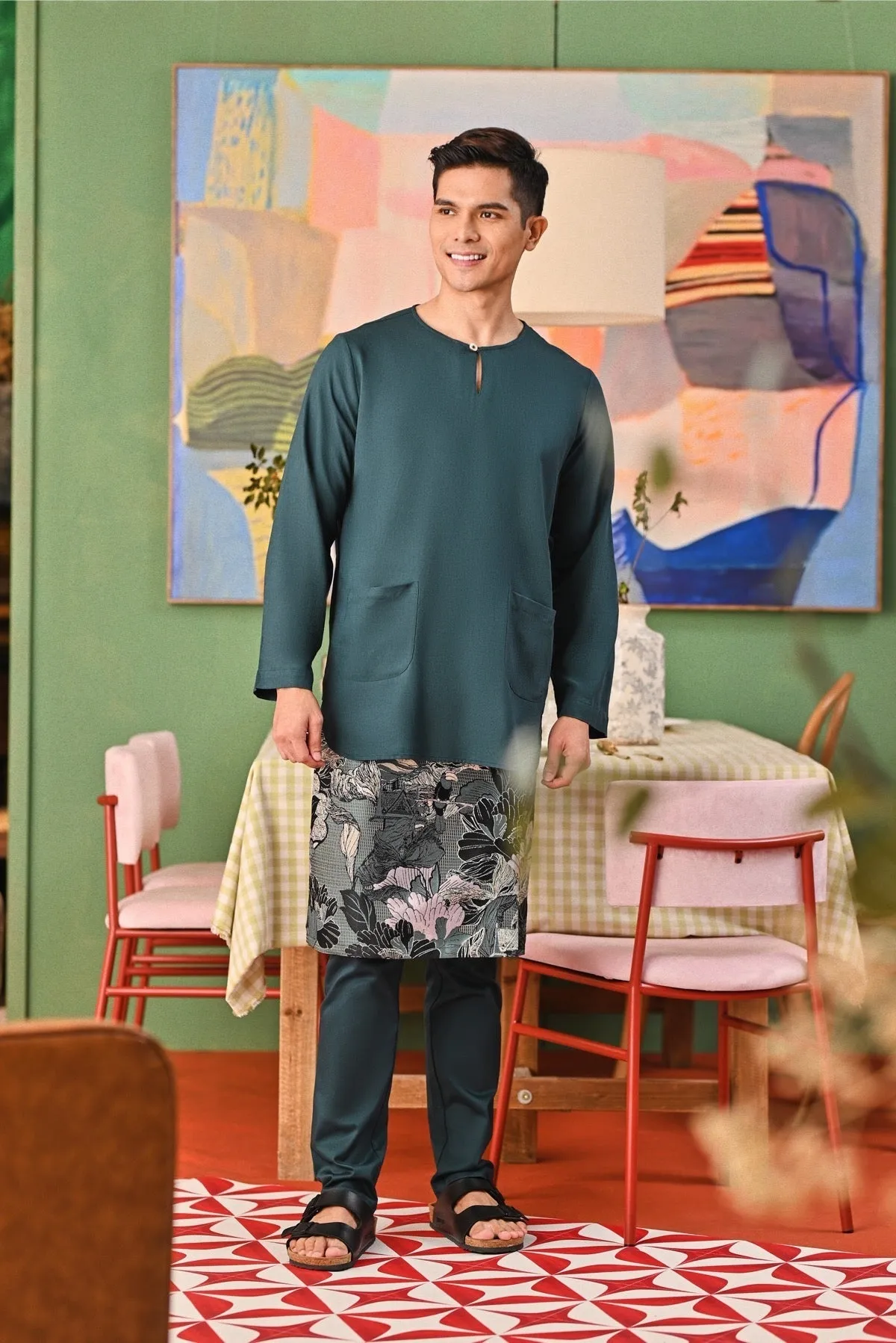 The Capai Men Kurta - Emerald Green