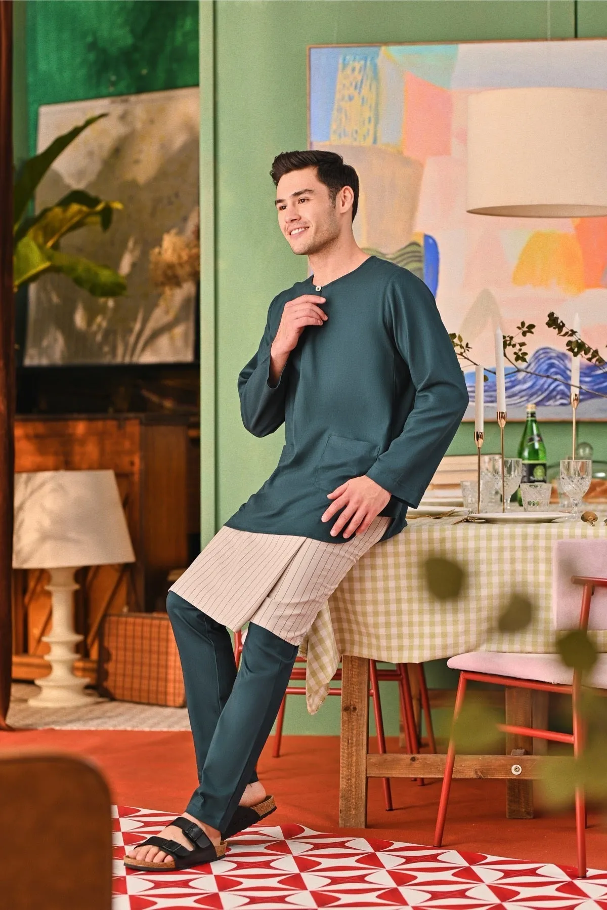 The Capai Men Kurta - Emerald Green