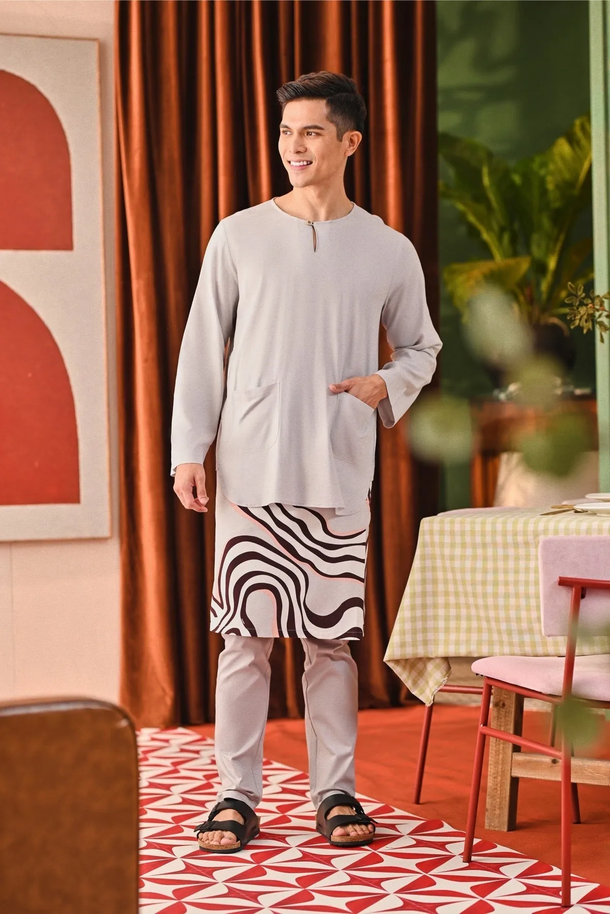 The Capai Men Kurta - Light Grey