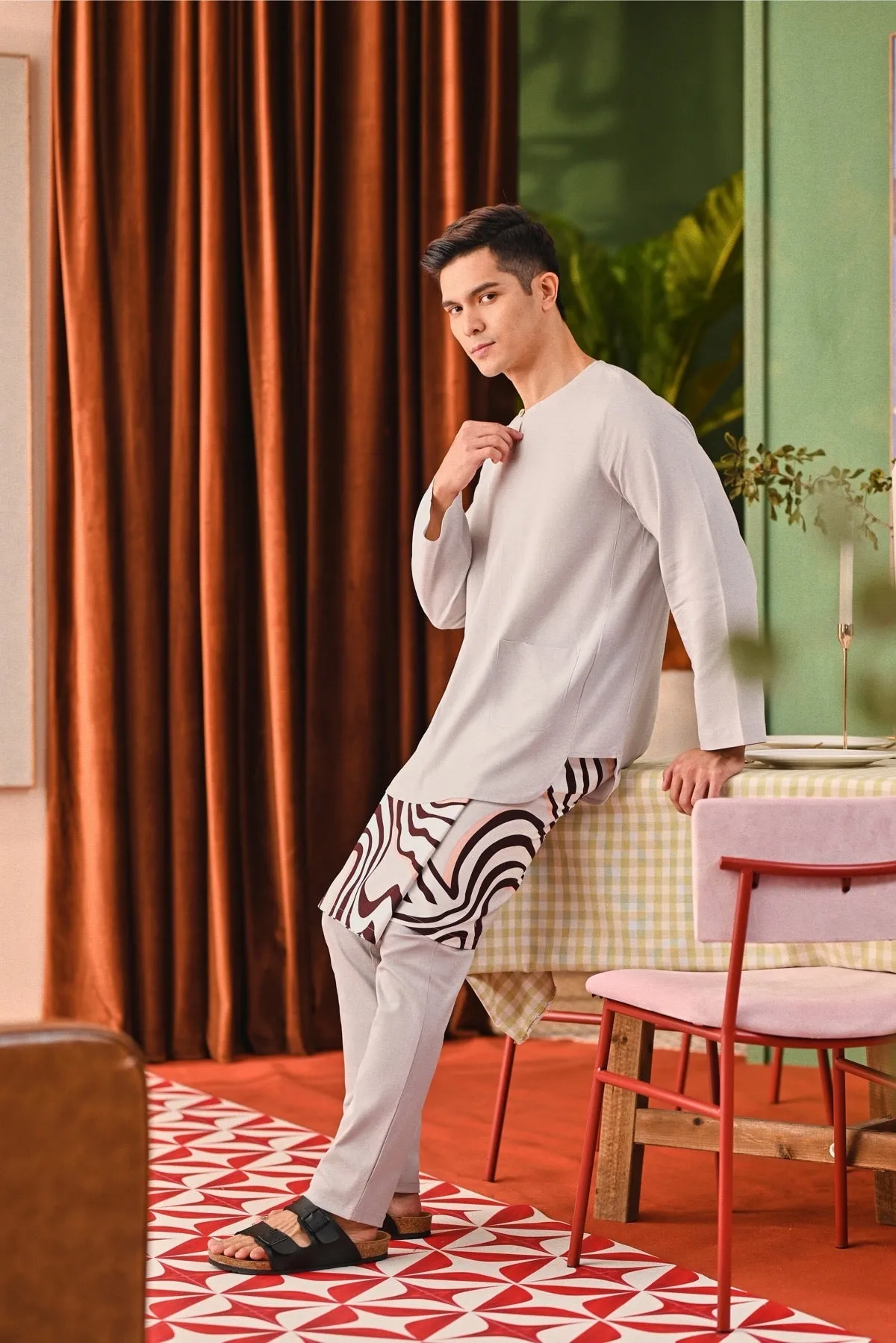 The Capai Men Kurta - Light Grey