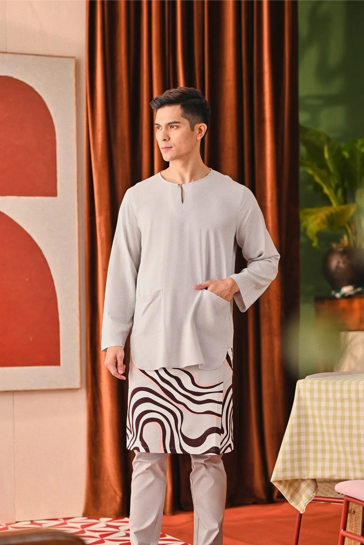 The Capai Men Kurta - Light Grey