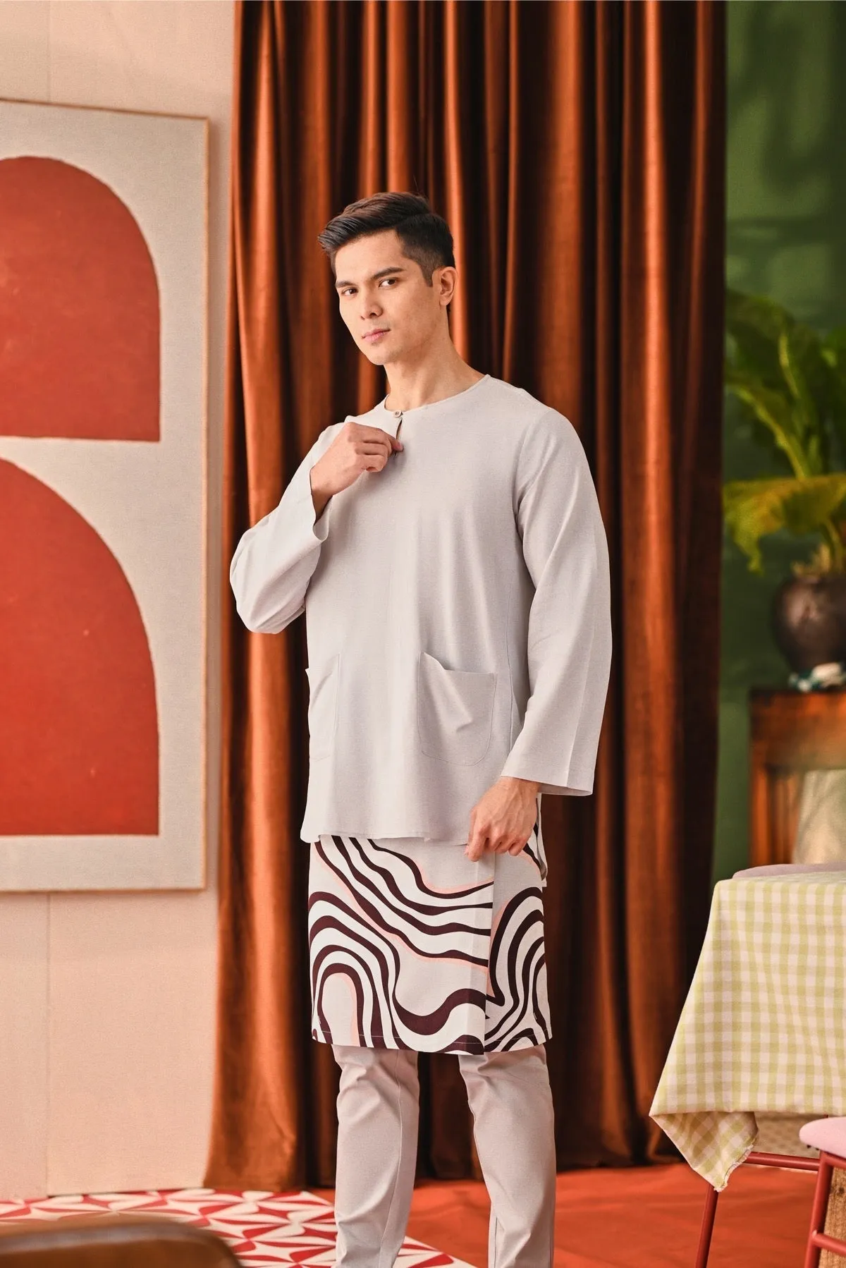 The Capai Men Kurta - Light Grey