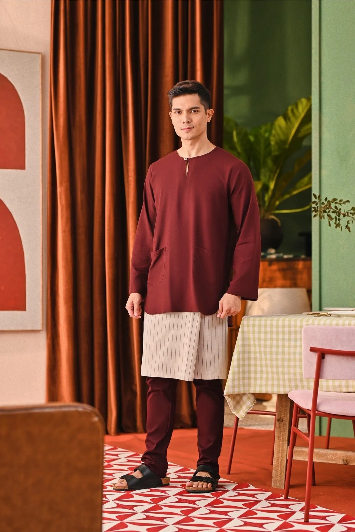 The Capai Men Kurta - Mangosteen