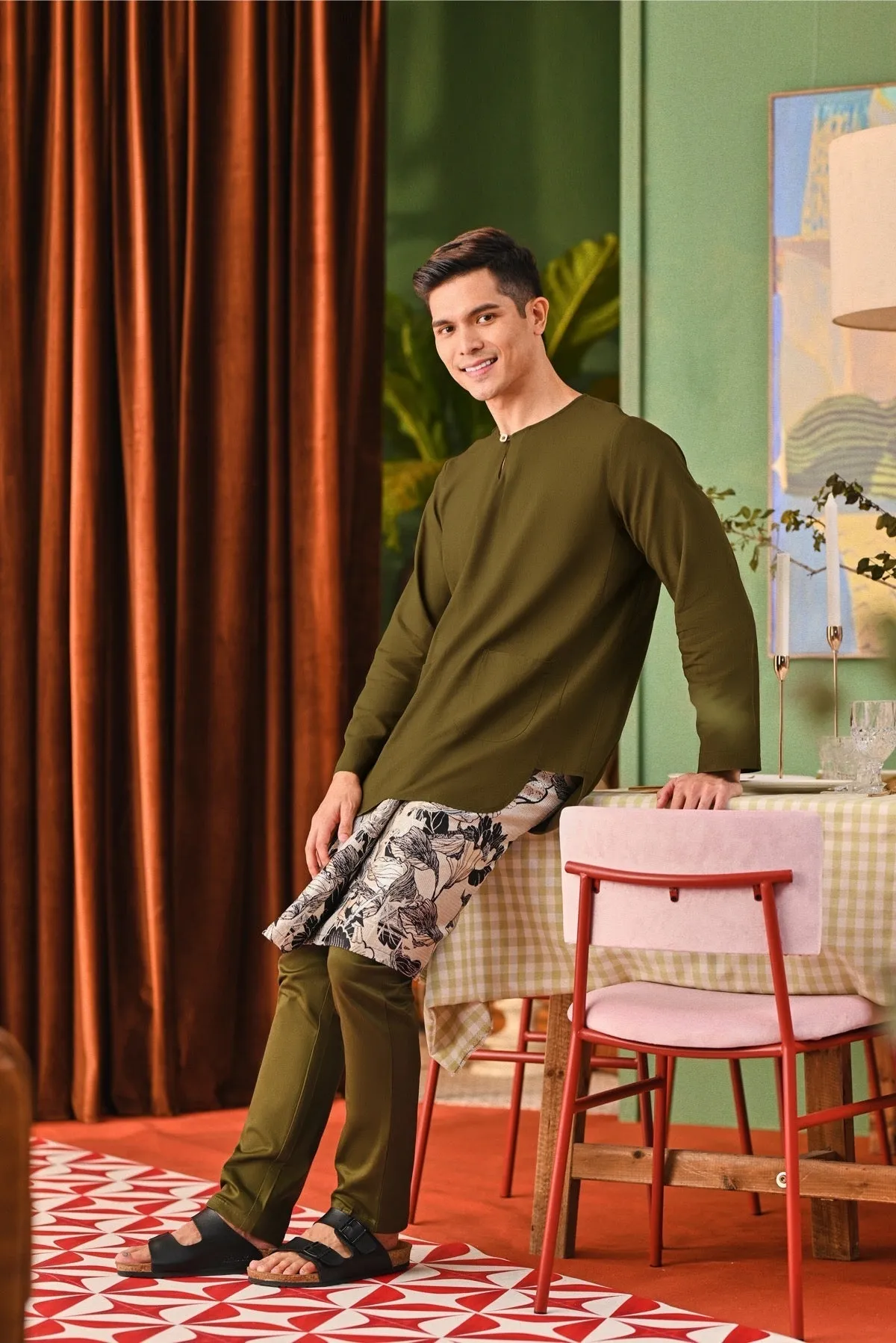 The Capai Men Kurta - Olive