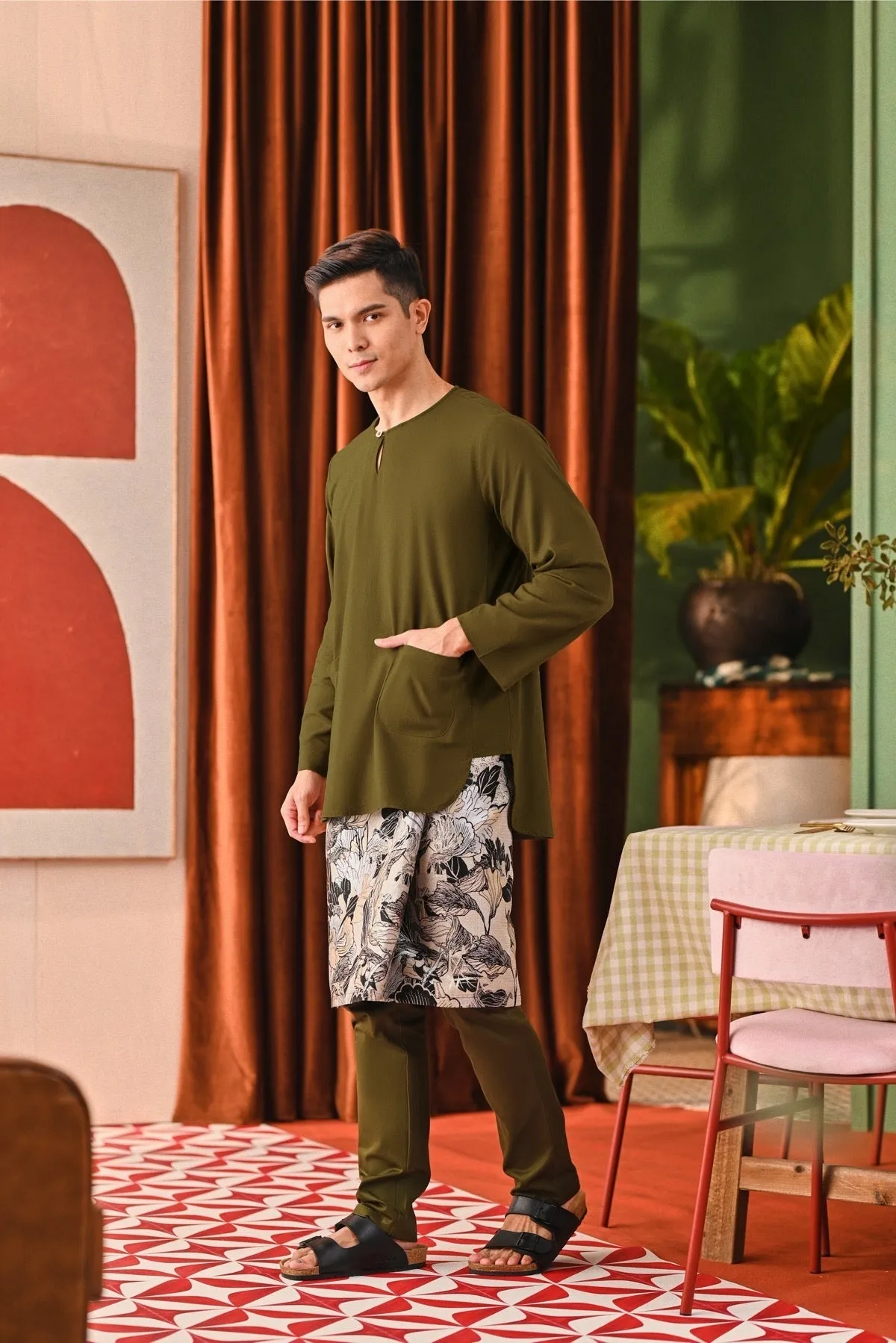 The Capai Men Kurta - Olive