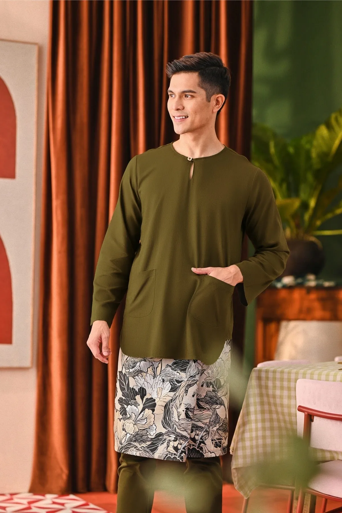 The Capai Men Kurta - Olive
